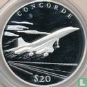 Liberia 20 dollars 2000 (PROOF) "Concorde" - Image 2