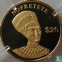 Libéria 25 dollars 2000 (BE) "Nefertiti" - Image 2