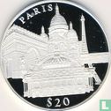 Liberia 20 dollars 2000 (PROOF) "Paris" - Afbeelding 2