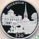 Liberia 20 dollars 2000 (PROOF) "Stockholm" - Afbeelding 2