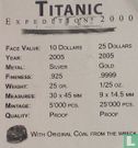 Liberia 10 dollars 2005 (PROOF) "R.M.S. Titanic - Expedition 2000" - Image 3