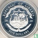 Liberia 5 dollars 2009 (PROOF) "George Washington" - Image 1