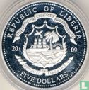 Liberia 5 dollars 2009 (PROOF) "Ronald W. Reagan" - Afbeelding 1