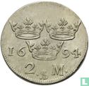 Suède 2 mark 1694 - Image 1