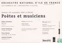 Orchestre National d'Ile de France - Poètes et musiciens - Bild 2