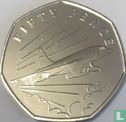 Guernsey 50 pence 2019 "50 years First flight of the Concorde - In flight" - Image 2