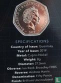 Guernsey 50 pence 2019 "50 years First flight of the Concorde - In flight" - Afbeelding 3