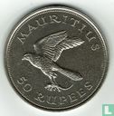 Mauritius 50 rupees 1975 "Mauritius kestrel" - Image 2