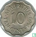 Mauritius 10 cents 1969 - Image 1