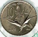 Mexique 10 centavos 1974 (type 3) - Image 1
