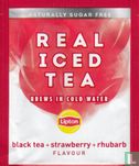 black tea + strawberry + rhubarb - Bild 1