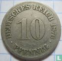 Empire allemand 10 pfennig 1876 (C) - Image 1