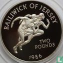 Jersey 2 pounds 1986 (PROOF) "XIII Commonwealth Games in Edinburgh" - Afbeelding 1