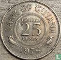 Guyana 25 cents 1974 - Afbeelding 1