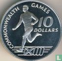 Bahamas 10 Dollar 1986 "Commonwealth Games in Edinburgh" - Bild 2