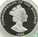 Bahama's 5 dollars 1993 (PROOF) "Sailing ship" - Afbeelding 1