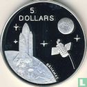Bahamas 5 Dollar 1994 (PP) "Space shuttle and satellite" - Bild 2