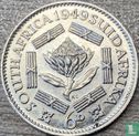 Afrique du Sud 6 pence 1949 - Image 1
