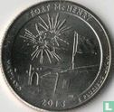États-Unis ¼ dollar 2013 (D) "Fort McHenry" - Image 1