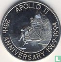Turks- en Caicoseilanden 5 crowns 1993 "25th anniversary Apollo 11 - Astronaut descending ladder" - Afbeelding 2