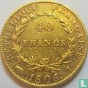 Frankrijk 40 francs 1806 (I) - Afbeelding 1