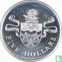 Cayman Islands 5 dollars 1973 (PROOF) - Image 2