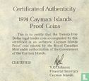 Cayman Islands 25 dollars 1974 (PROOF) "100th anniversary Birth of Winston Churchill" - Image 3