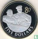Kaaimaneilanden 5 dollars 2006 (PROOF) "80th Birthday of Queen Elizabeth II - Elizabeth and Prince Philip" - Afbeelding 2