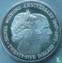 Cayman Islands 25 dollars 1972 (PROOF - silver) "25th Wedding anniversary of Queen Elizabeth II and Prince Philip" - Image 2