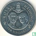 Cayman Islands 10 dollars 1981 "Royal Wedding of Prince Charles and Lady Diana Spencer" - Image 2