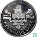Kaaimaneilanden 5 dollars 1974 (PROOF) - Afbeelding 2
