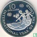 Cayman Islands 10 dollars 1982 (PROOF) "International year of the child" - Image 2