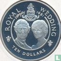 Kaaimaneilanden 10 dollars 1981 (PROOF) "Royal Wedding of Prince Charles and Lady Diana Spencer" - Afbeelding 2