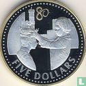 Kaaimaneilanden 5 dollars 2006 (PROOF) "80th Birthday of Queen Elizabeth II - Prince Charles Investiture" - Afbeelding 2