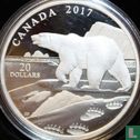 Canada 20 dollars 2017 (PROOF) "Polar bear" - Image 1