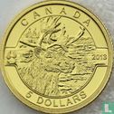 Canada 5 dollars 2013 (PROOF) "Caribou" - Image 1