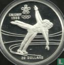 Canada 20 dollars 1987 (PROOF) "1988 Winter Olympics in Calgary - Figure skating" - Afbeelding 2