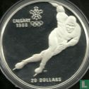 Canada 20 dollars 1985 (BE) "1988 Winter Olympics in Calgary - Speed skating" - Image 2