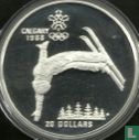 Canada 20 dollars 1986 (PROOF) "1988 Winter Olympics in Calgary - Freestyle skiing" - Afbeelding 2