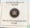Canada 10 dollars 2013 (PROOF - kleurloos) "Wolf" - Afbeelding 3