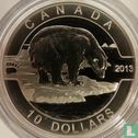 Canada 10 dollars 2013 (PROOF - kleurloos) "Polar bear" - Afbeelding 1