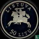Litouwen 50 litu 2000 (PROOF) "10th anniversary Restoration of Independence" - Afbeelding 2