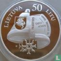 Lithuania 50 litu 1999 (PROOF) "100th anniversary Death of Vincas Kudirka" - Image 2