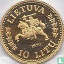 Lithuania 10 litu 1999 (PROOF) "Lithuanian gold coinage" - Image 1