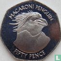 Falklandeilanden 50 pence 2018 (kleurloos) "Macaroni penguin" - Afbeelding 2