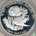 Bahama's 2 dollars 1997 (PROOF) "35th anniversary of the World Wildlife Fund" - Afbeelding 1