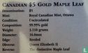 Canada 5 dollars 2012 (gold) - Image 3