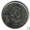 Canada 25 cents 2009 (colourless) "Vancouver 2010 Winter Olympics - Cross country skiing" - Image 1