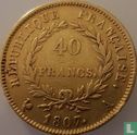 France 40 francs 1807 (A - tête nue) - Image 1