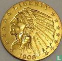 États-Unis 2½ dollars 1908 - Image 1
